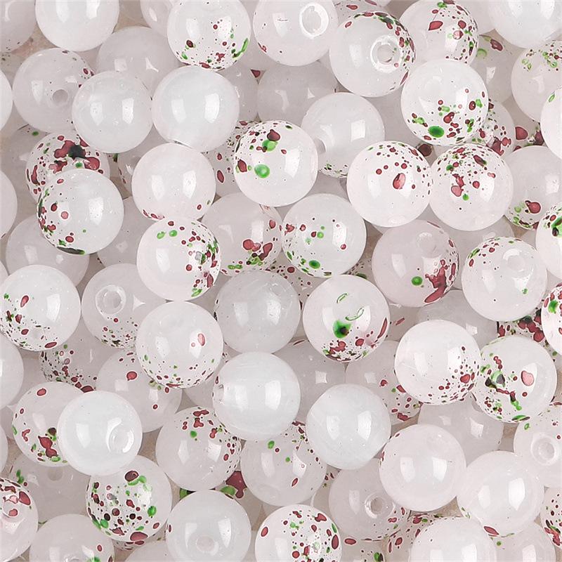 Браслет из стеклянных бусин «половина сахара» с пузырьками желе 8-10 мм - круглые свободные бусины для аксессуаров ручной работы