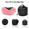 Travel Neck Pillow Aircraft Memory Neck Ergonomic Support Cushion Adjustable Foam Design Washable Neck
