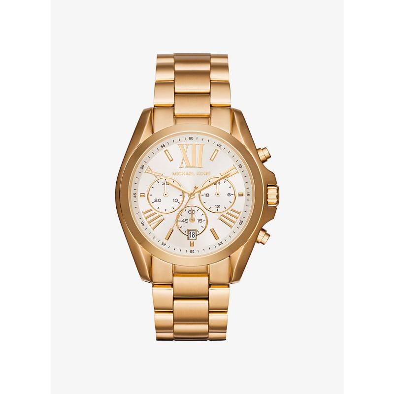 Michael Kors Большие золотистые часы Bradshaw MK6266