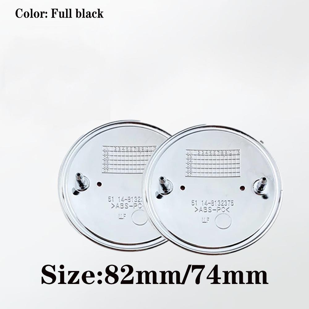 82MM 74MM Передняя эмблема на капоте Задний логотип багажника Для E36 E46 E39 E60 F20 E90 E91 E53 E87 E34 Автомобильные аксессуары