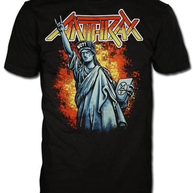 Anthrax Атака Убийственных Б Тур Концерт Черная S-234XL Футболка Унисекс Футболка