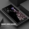 Phone Case For Samsung Galaxy S24 Ultra Cases S23 S21 S20 FE S22 9 S24 Plus Note 20 Ultra 10 Silicone Cover Butterfly Love Black