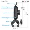 SOONSUN Motorcycle Bracket For GoPro Insta360 Akaso DJI Aciton Camera Mounting Tube Bicycle Mount 360° Ball Head Magic Arm Clamp