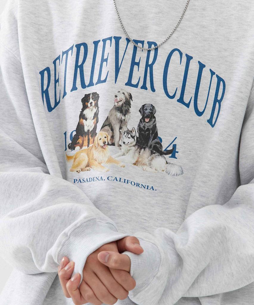 RETRIEVER CLUB Retriever Friends Crewneck [Melange Gray]