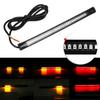 Flexible Motorcycle License Light Tail Plate LED Stop Brake Turn Signal Lamp