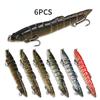6 шт., девять секций, искусственная приманка для вьюна, наживка для морской рыбалки