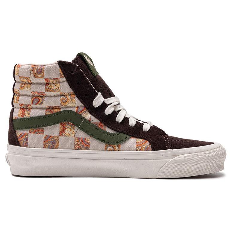 Vans Удобные Нескользящие Прочные Высокие Кеды для Скейтборда Унисекс кроссовки Коричневый VN0A5KXVJ4E
