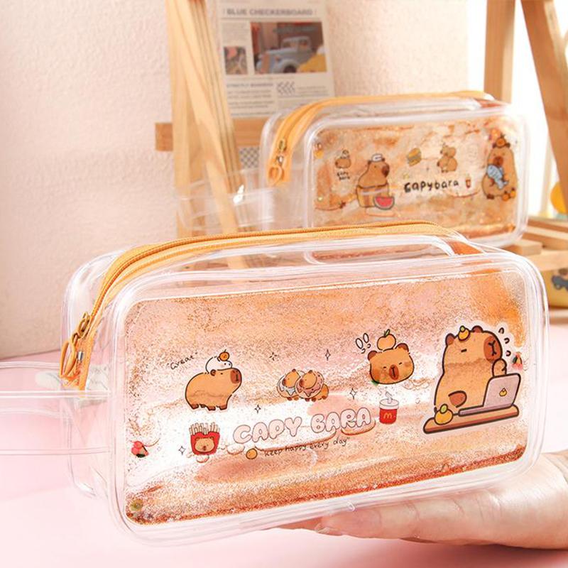 Портативная многофункциональная сумка для ручек Capybara пенал школьные канцелярские принадлежности студенческие канцелярские принадлежности сумка для хранения ручек