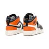 Jordan Air Jordan 1 Поддержка и амортизация Средняя высота Детские Баскетбольные Кроссовки Черно-Оранжевые Дети Возраст 3-7 Лет BQ7197-008