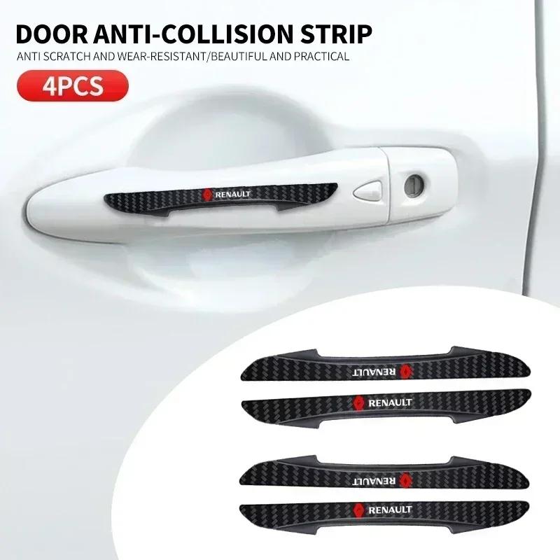 4pcs Car Body Protector Sticker Anti-Collision Protective Strip For Renault Clio Laguna 2 Megane 2 3 Duster RS Accessories R666