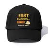 1 шт. Бейсболка с принтом FART LOADING для взрослых, Минималистичный ретро-стиль, Повседневная, Мягкая, Регулируемая, Кепка-папа, Идеально в качестве подарка