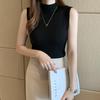 Модный летний вязаный жилет без рукавов свитер женские топы тонкий черный белый вязаный топ женские жилеты свитера JJ14