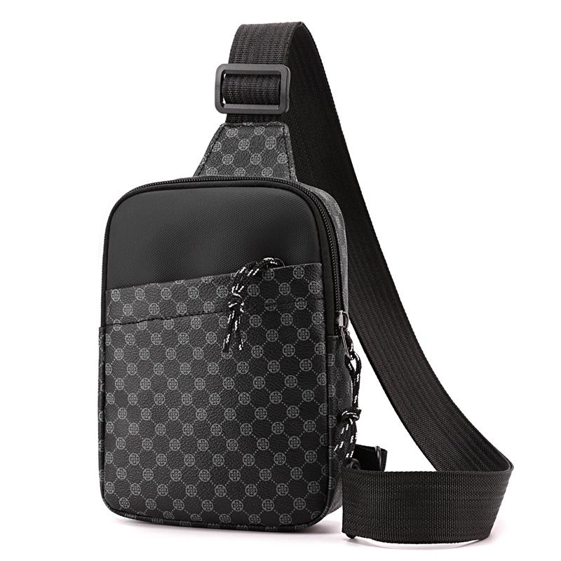 Мужская сумка через плечо с принтом, женская сумка на груди