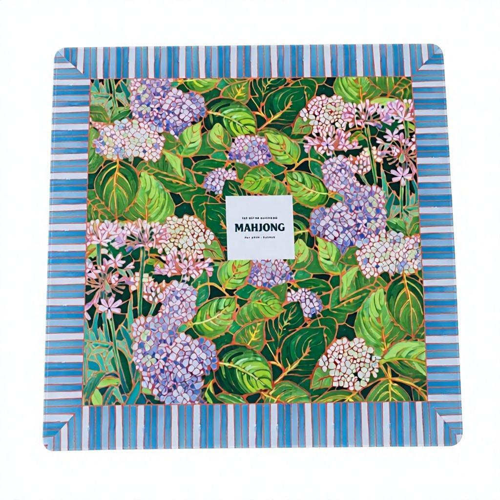Mahjong Table Mat Foldable Modern Luxury Natural Rubber Portable Carrying Bag Noise Reduction 2 Dice Non-Slip Entertainment
