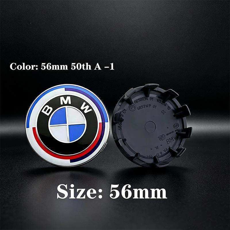 For BMW M 2026 New 4PCS 56mm ABS Wheel Center Caps For BMW 50th Anniversary Hub Cover For BMW M G20 G21 G28 G01 G02 G05 G30 G31 G38 G07 G08 IX3 F11