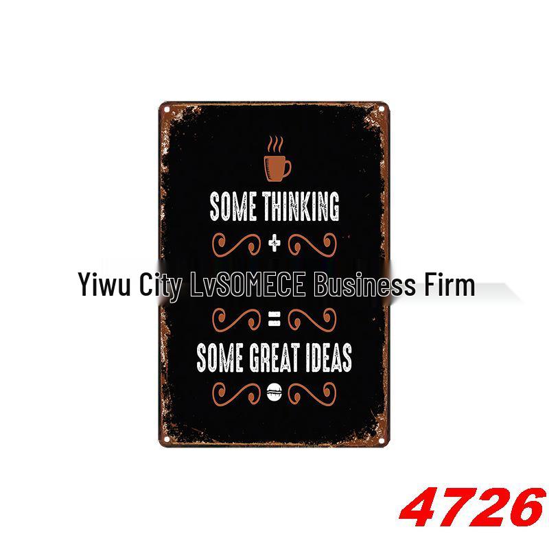 Retro Wine Tin Painting - Vintage Decor for Bar, Bedroom, or Coffee Shop