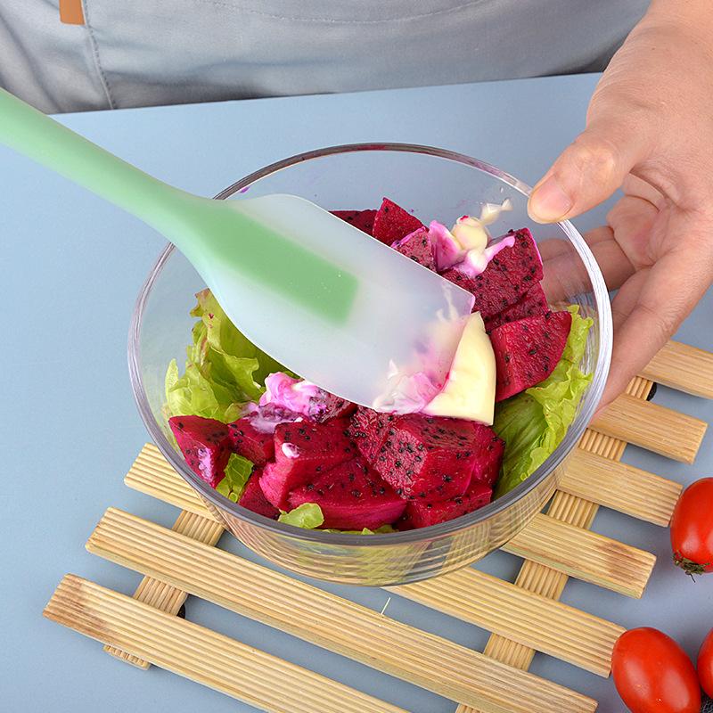 3 шт./компл. антипригарные силиконовые кухонные лопаточки для выпечки, скребок для смешивания муки и торта, скребок для кисточек для торта, инструменты, разные цвета