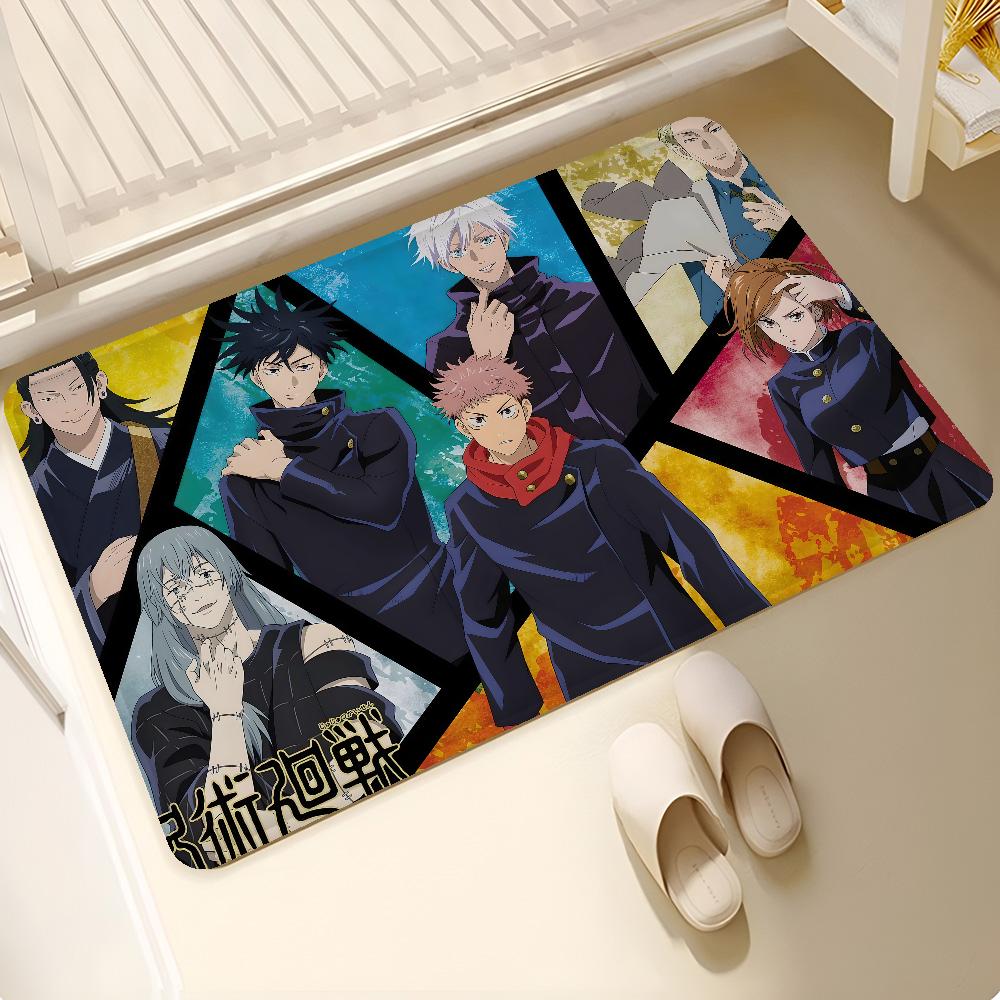 Anime Jujutsu Kaisen Floor Mat Floor Mat INS Style Soft Bedroom Floor House Laundry Room Mat Anti-skid Household Carpets
