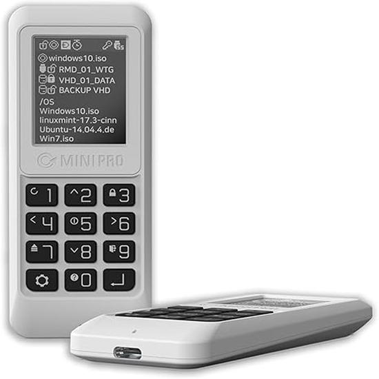 IODD MINI PRO M.2 NGFF SATA 2280 , USB-C / Загрузочный виртуальный ODD&HDD / AES256 Макс. до 76 цифр / Защита от записи /2541,ST400