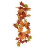 Декоративная искусственная кленовая гирлянда Осенняя гирлянда из листьев Украшение День благодарения Хэллоуин Искусственный клен