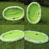 Bouée gonflable Worallymy pour chien, verte