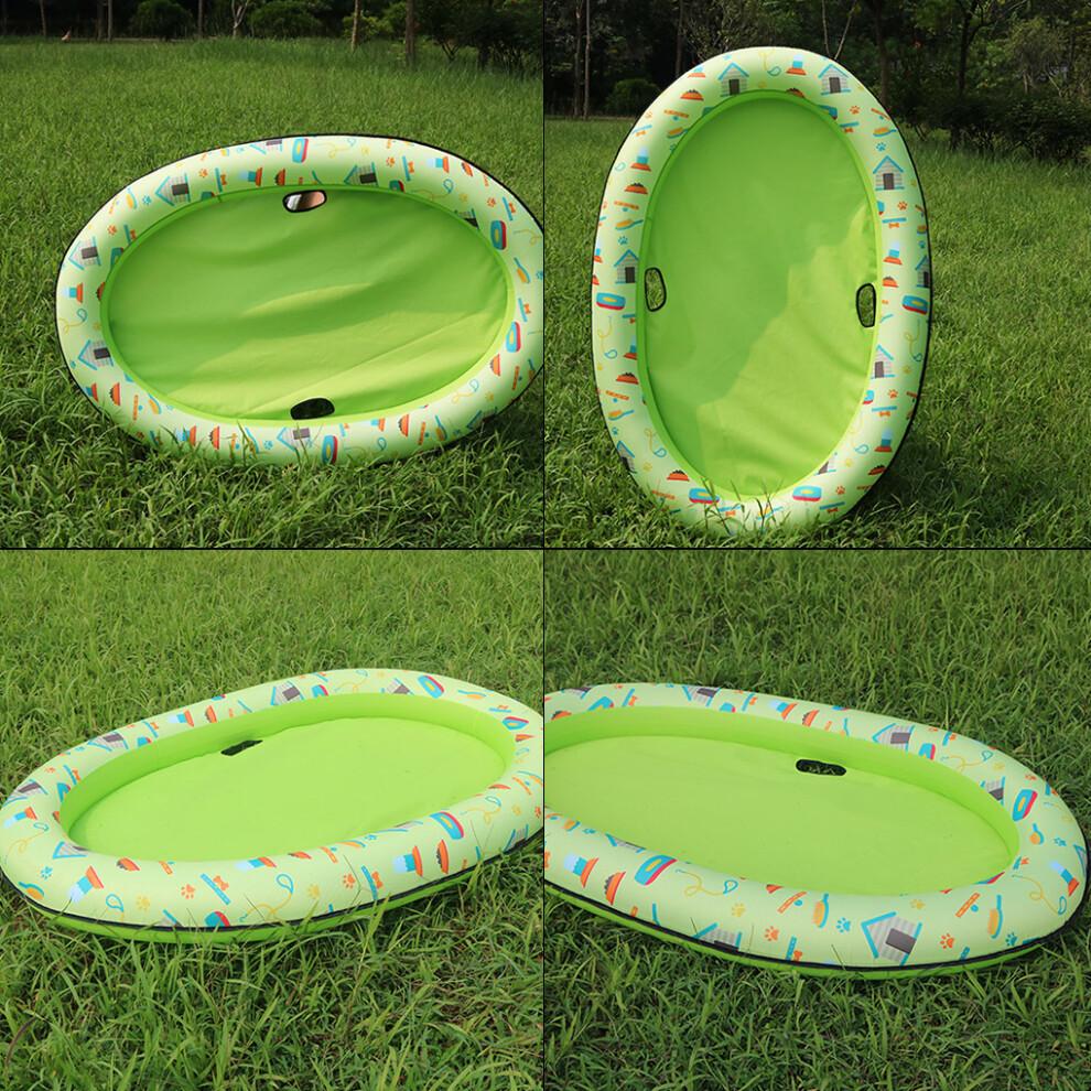 Bouée gonflable Worallymy pour chien, verte