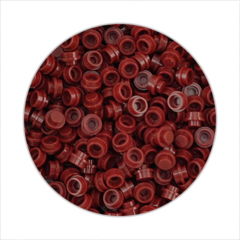 300/500/1000 шт. Сборные частицы 6141 Пластина круглая 1x1 точка DIY строительные блоки фигурки лампа кирпичи игрушка для детей 4073