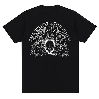 Винтажная футболка Queen Rock Music Band с графическим принтом, модная повседневная женская футболка с круглым вырезом и коротким рукавом, большие размеры