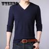 2019 Модный брендовый свитер мужской пуловер облегающий джемпер вязаный шерстяной осенний повседневный мужской одежды