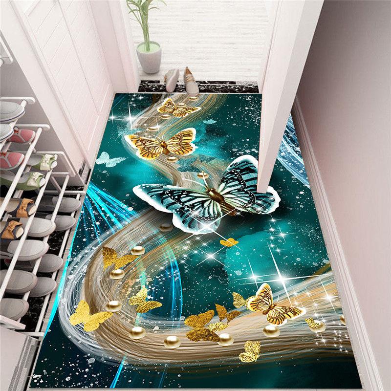 3D китайский напольный коврик от двери до двери, дверной коврик для дома, спальни, гостиной, ванной комнаты, нескользящий впитывающий коврик, который можно стирать в машине