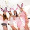 Головной убор Пасхальный Кролик Уши Кролика Повязки на Голову Набор с Бантом и Хвостом Костюм с Ушами Кролика Обруч для Волос Животное для Пасхальной Вечеринки