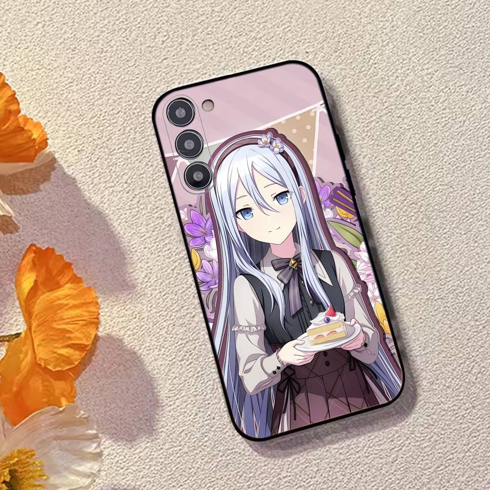 Игровой проект S-SEKAI Y-Yoisaki Kanade Чехол для телефона для Samsung Galaxy A73,A72,A71,A70,A53,A52,A51,Мягкий силиконовый черный чехол