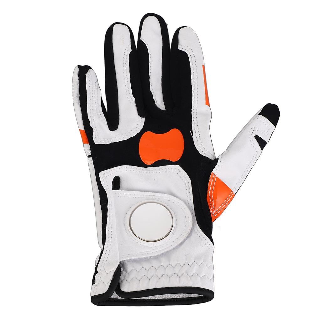 Left Hand Golfing Glove Non Slip Silicone Grip Swing Locating Glove for Daily Training Size 25 (for Men)