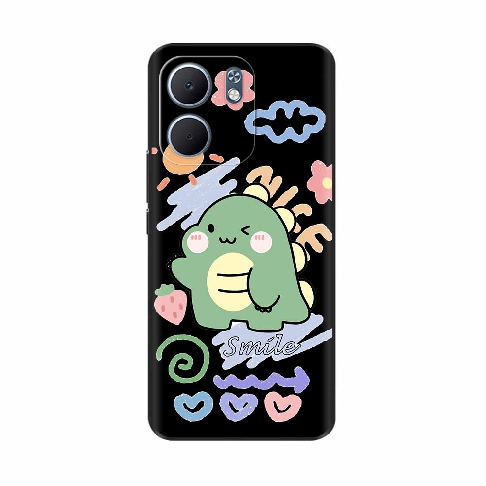 Phone Case For OPPO A5x Case 2025 Cute Painted Soft Black TPU Silicone Bumper Cover For OPPO A5x 4G 5G oppoA5X Cases Funda Coque
