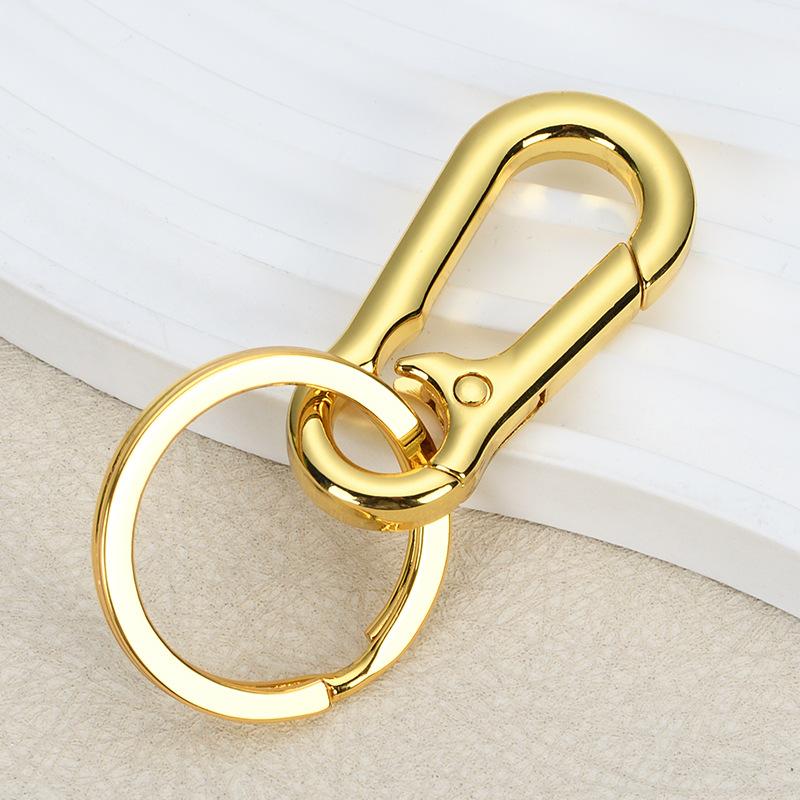 Premium Safety Mountaineering Buckle Creative Car Keychain Men's Waist Hanging Anti-Lost Key Chain Metal Hook Buckle Small Gift