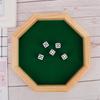 Wooden Octagonal Board Game with 5 Dice, Perfect for Family Game Night, Friends Gathering Party Toy