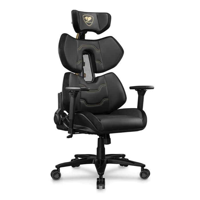 Fauteuil gaming - COUGAR - TERMINATOR ELITE - Noir/doré - Ergonomique - Dossier Réglable - Accoudoirs 4D