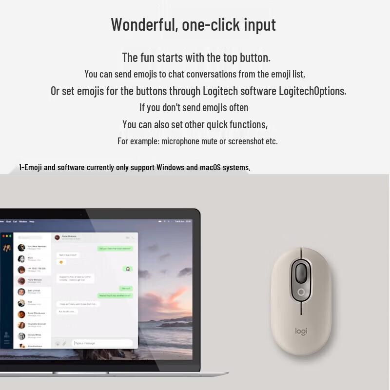 Logitech Беспроводная Bluetooth-мышь POP