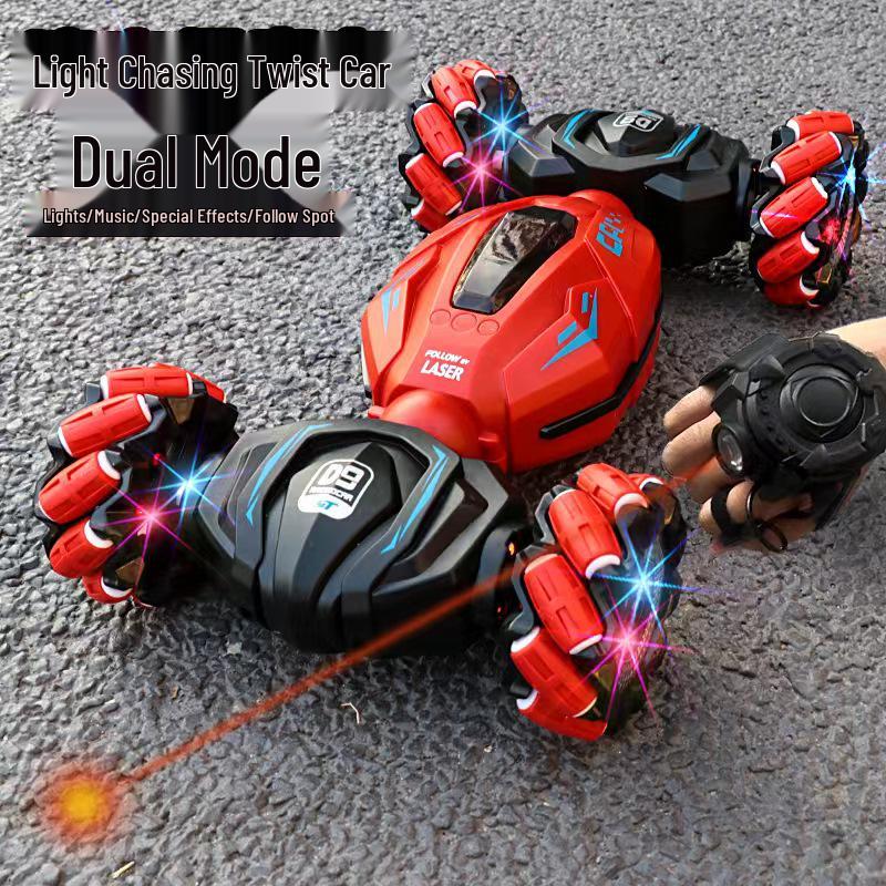 Инфракрасная трюковая машина для лазания по стенам с функцией следования за светом и дистанционным управлением - Детская игрушка