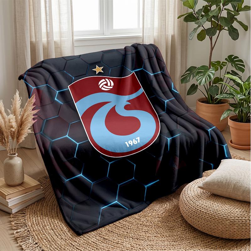 Trabzonspor FC Soft Flannel Fleece Blanket Lightweight Cozy Warm Throw Blanket For Sofa Bed Home Decor