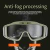 Airsoft Goggles Desert Locust Goggles Anti Fog Safety Glasses Impact Resistant Tactical Eyewear with 3 Interchangeable Lenses for Outdoor Cycling