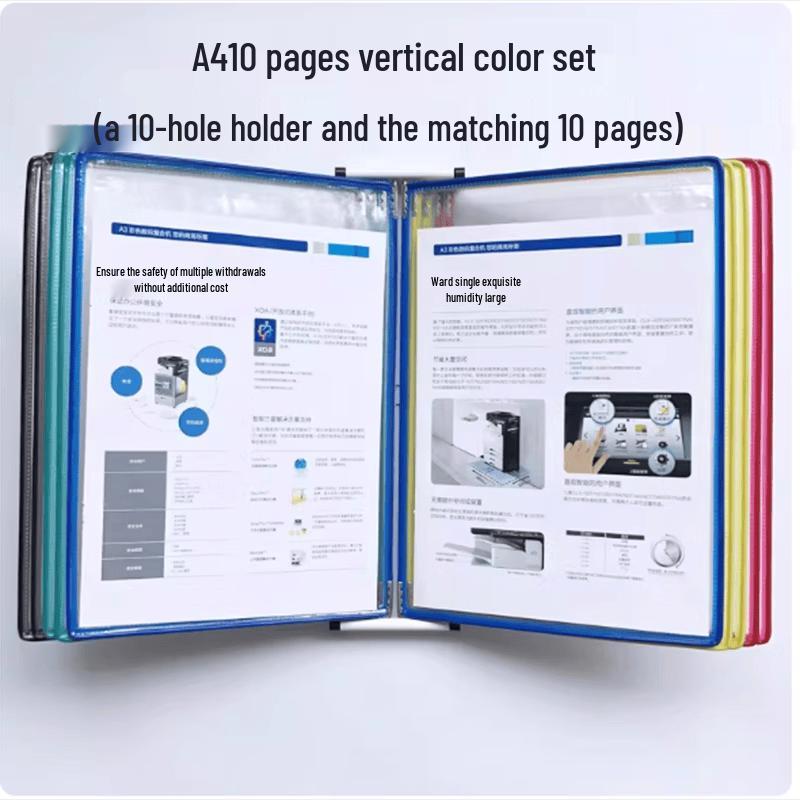 Wall-Mounted Vertical Document Display Folder