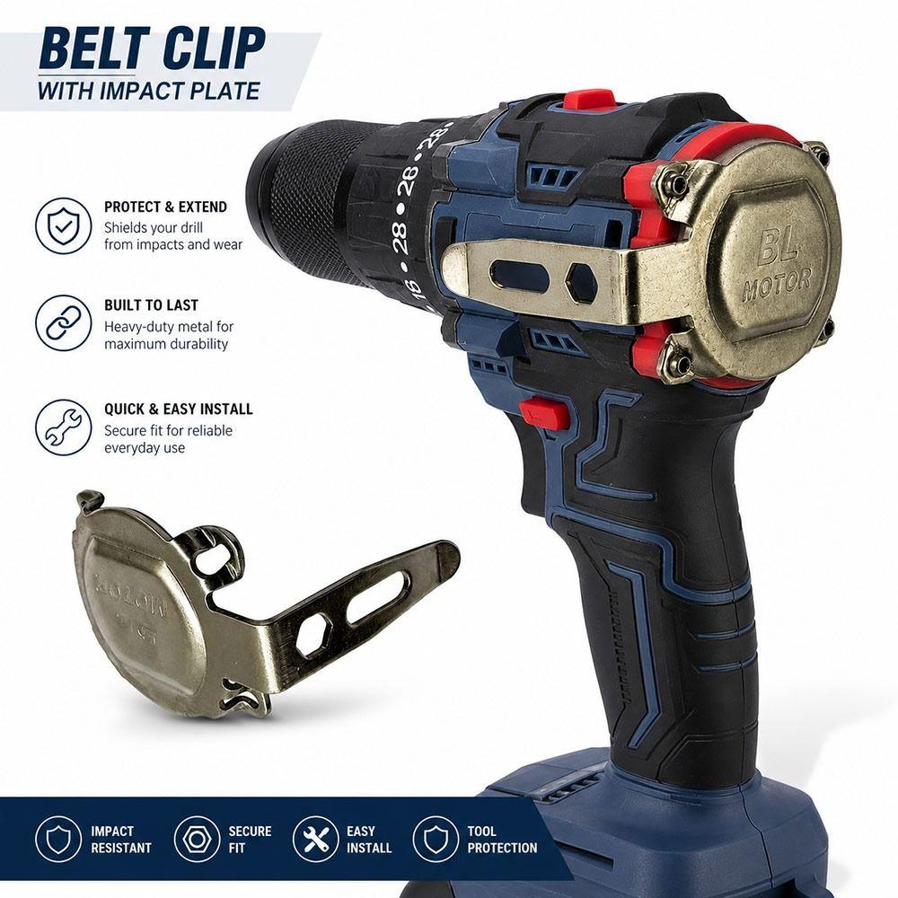 Cordless Drill Belt Hook Knock-proof Drill Waist Hanger New Power Tool Accessories Workshop Use