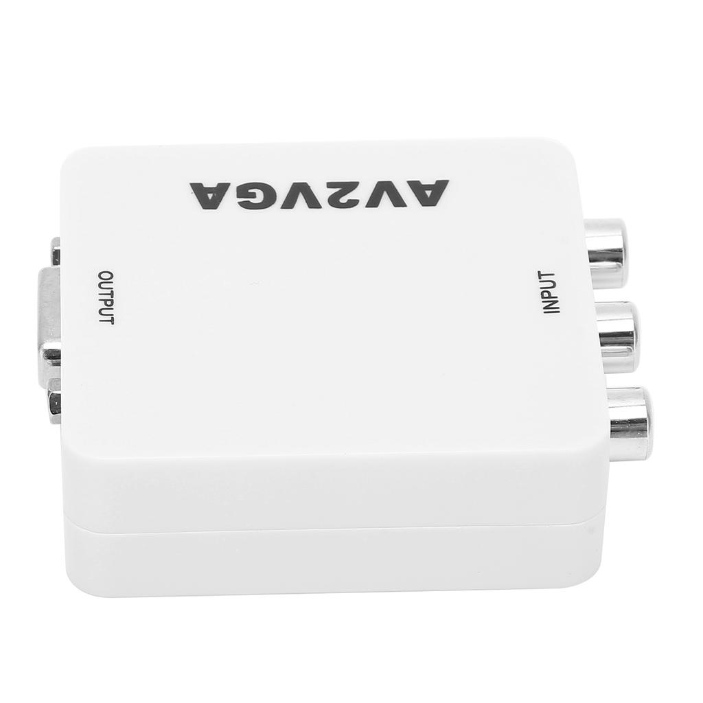 Для конвертера AV в VGA Портативный видеоконвертер 1920x1080 HD AV2VGA с USB-кабелем