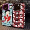 B-Betty-Cute-B-Boop Anime Phone Case For iPhone 16 15 14 13 12 11 17 Pro MAX Plus Pro Matte Shockproof Cover