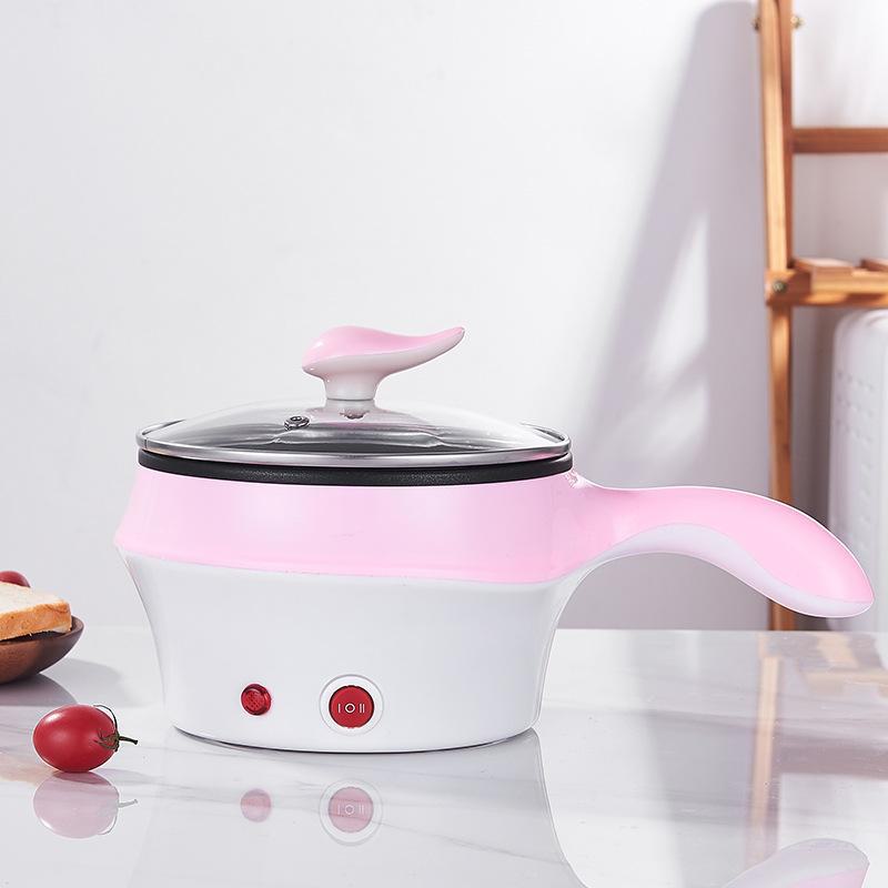 Многофункциональная мини-электрическая плита: Сковорода и кастрюля с антипригарным покрытием для офиса, общежития и студентов