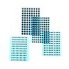 Комплект проводящих резиновых прокладок 4 размеров (3/4/5/6 мм) для ремонта клавиатуры ИК-пульта дистанционного управления - Набор сменных контактных кнопок (черные)
