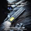 LED Flashlight Rechargeable Brightness Long Range Portable Magnetic Suction Design Fix the Light Source for Outdoor Tool