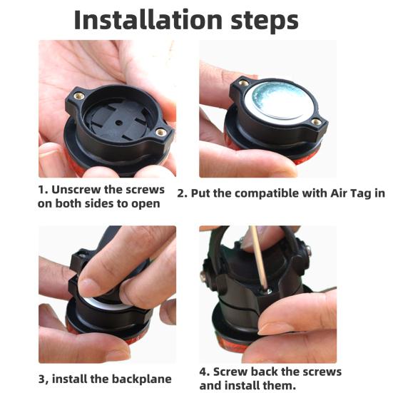 Bike Reflective Tail Mount Universal MTB Light for AirTag Locator Road Mountain Bicycle Saddle