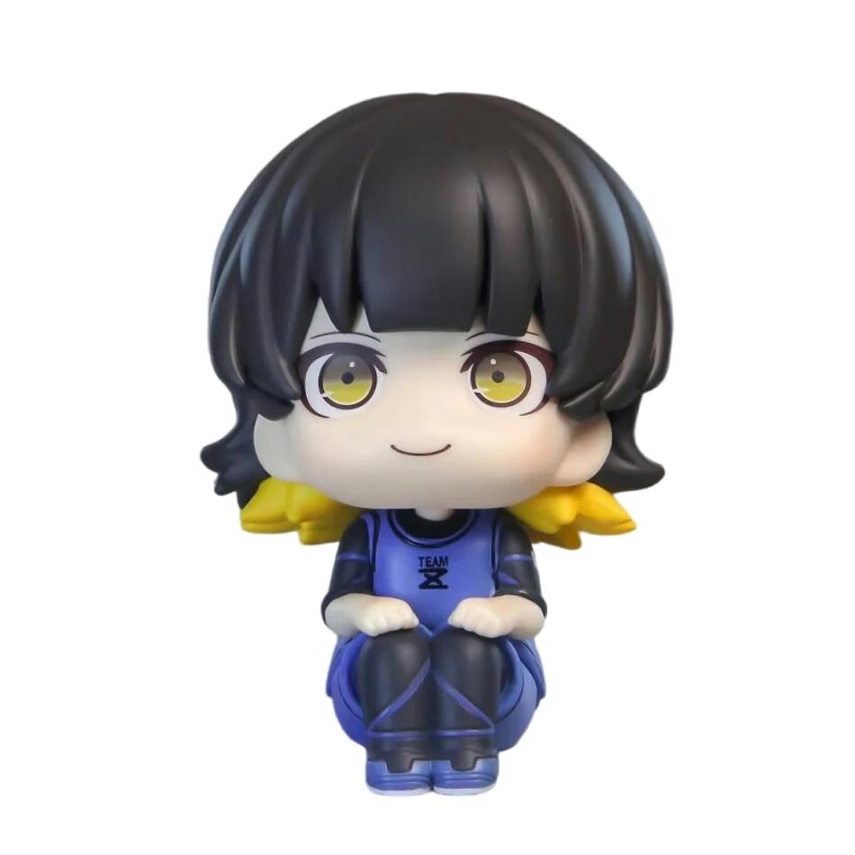 Blue Lock Anime Q Version Figure - Isagi Yoichi Nagi Seishiro Bachira Meguru Action Collectible Model Doll Look up